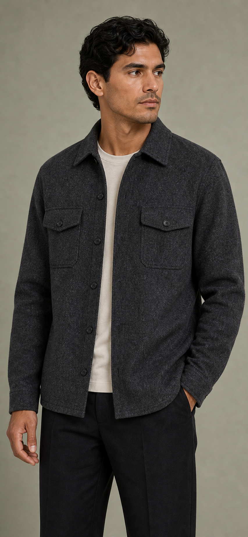 Representative archive visual of dark wool outerwear.
