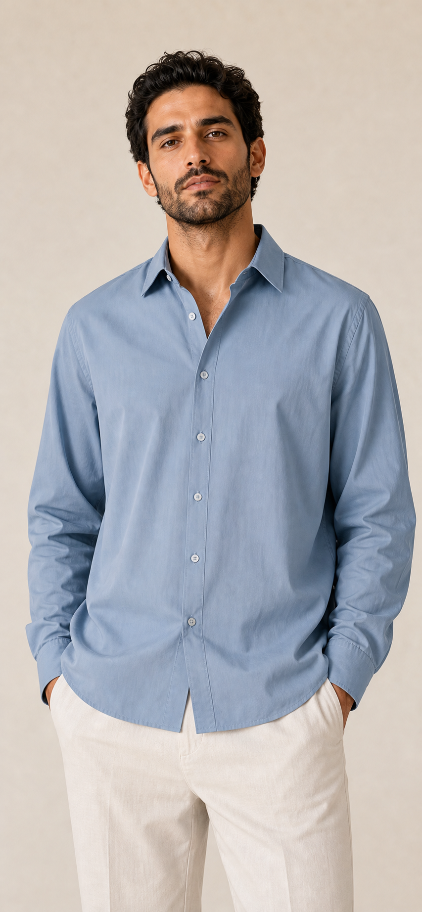 Representative archive visual of a blue shirt.
