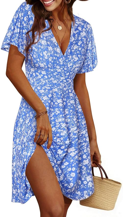 Cicy Bell Women's Floral A-Line Midi Dress